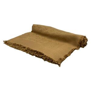 Auth LOUIS VUITTON Shawl Monogram M71339 Camel - Unconfirmed Scarf